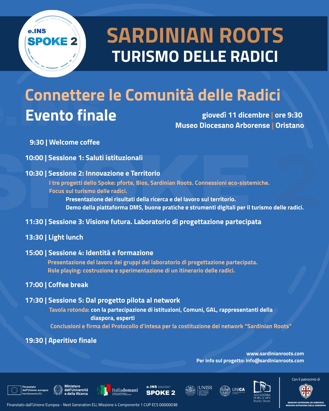 Al momento stai visualizzando Connettere le Comunità delle Radici. L’evento finale di “Sardinian Roots”: università, istituzioni e comunità a confronto per il futuro del turismo delle radici